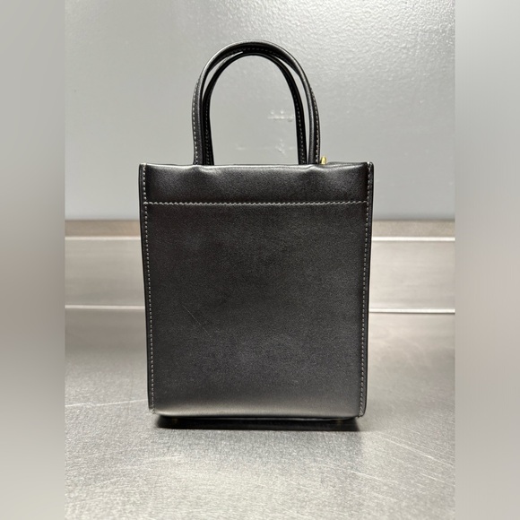 EUC Coach Cashin Mini Tote Crossbody Black Brass - Picture 5 of 14